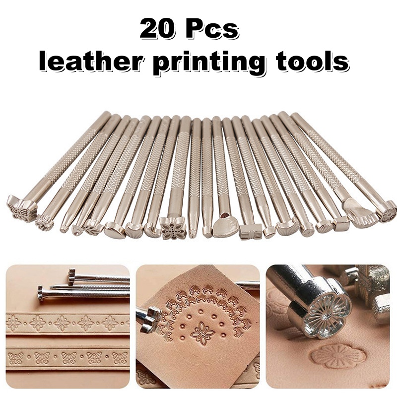 Leatherworking Equipment - 20종 가죽 스탬핑 도구 가죽 공예