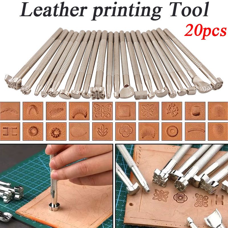 Leatherworking Equipment - 20종 가죽 도장 조각 도구 세트,
