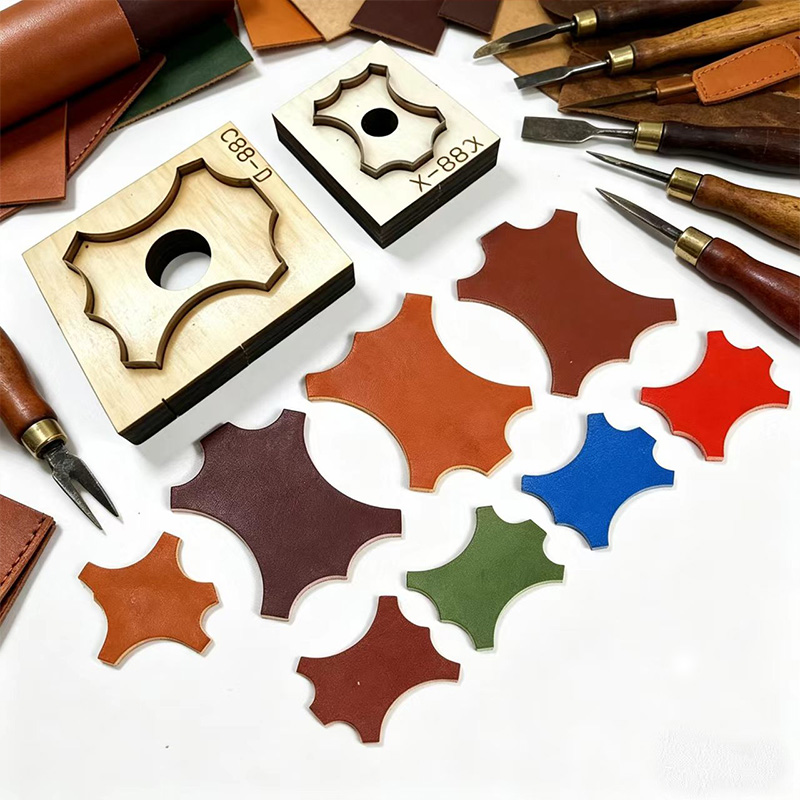 Leatherworking Equipment - C88 사각형 꽃무늬 가죽 커팅 다이