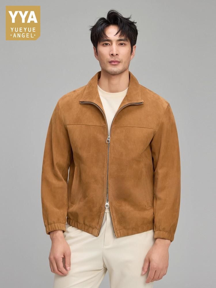 Leather Work For Kids - 럭셔리 남성용 부드러운 천연 스웨이드 가죽