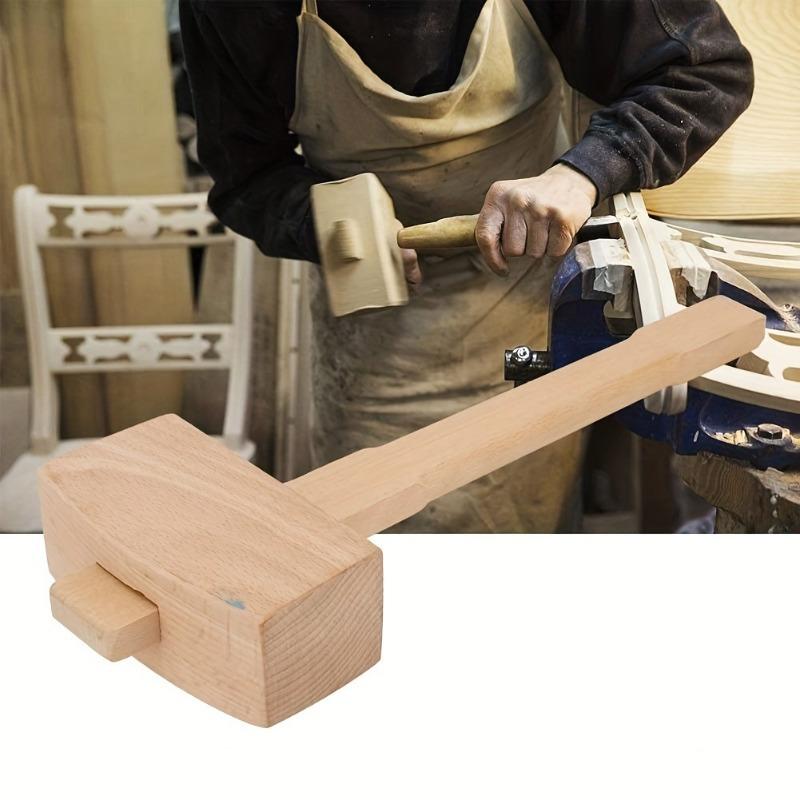 Leatherwork Mallet - 1Pc DIY 가죽 너도밤나무 원목 목공
