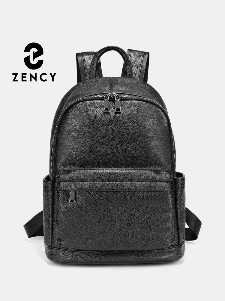 Leather Work Rucksack Mens - Zency 남성용 백팩 소가죽 블랙 여행용