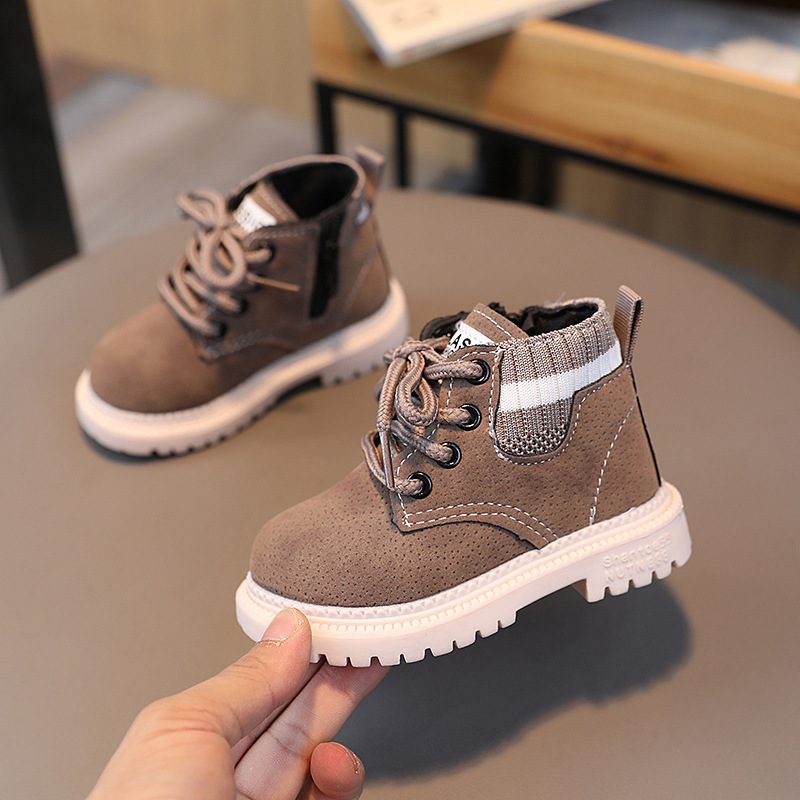 가을 겨울 어린이 레트로 작업 스타일 짧은 부츠 어린이 - Leather Work For Kids 리뷰 및 가격