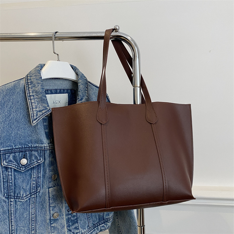 클래식 대용량 가죽 여성 토트백, 편안한 핸드백, 일상 - Leather Work Handbags For Women 리뷰 및 가격