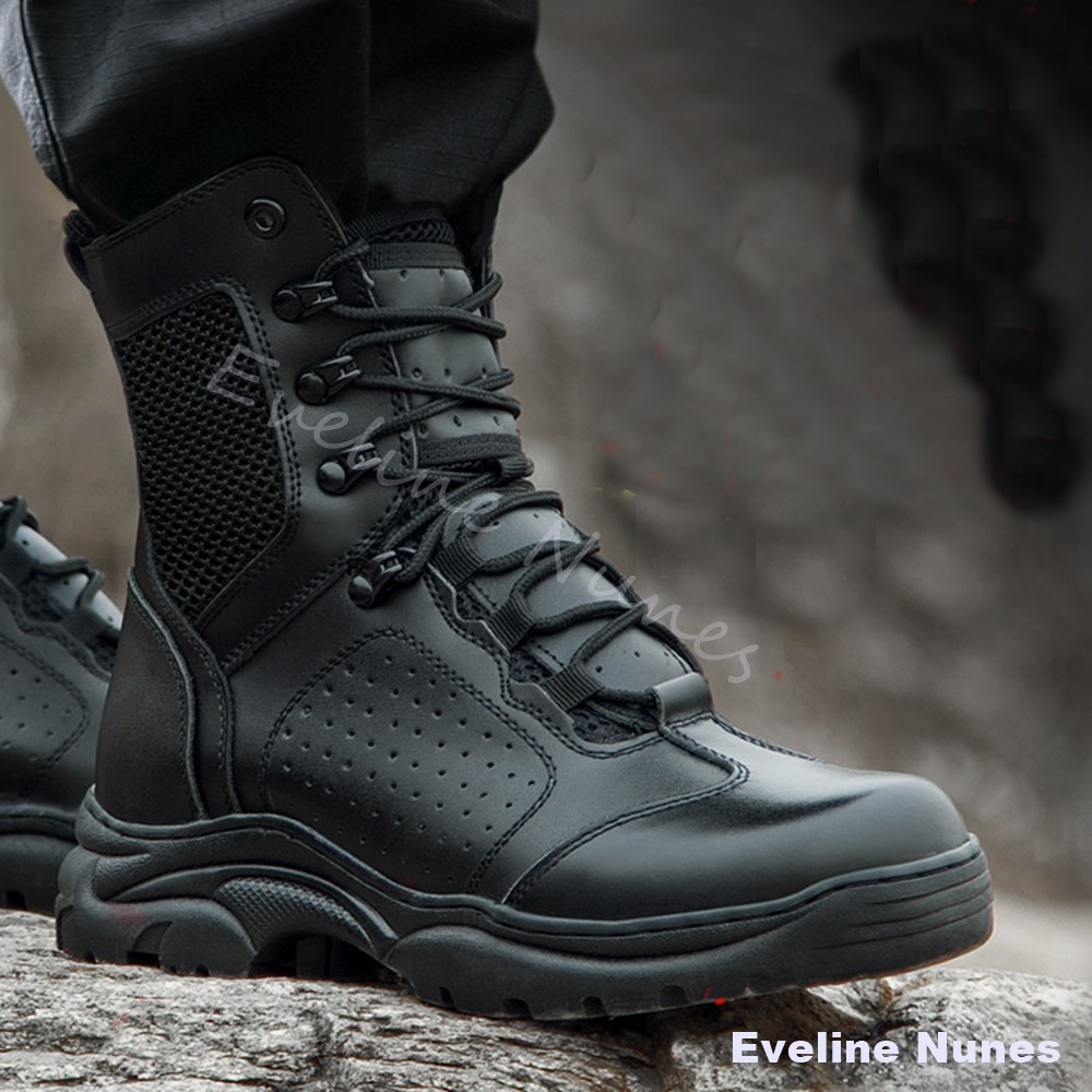 메쉬 미드 하이 전술 전투 부츠 남성 통기성 논슬립 러 - Leatherwork Boots 리뷰 및 가격