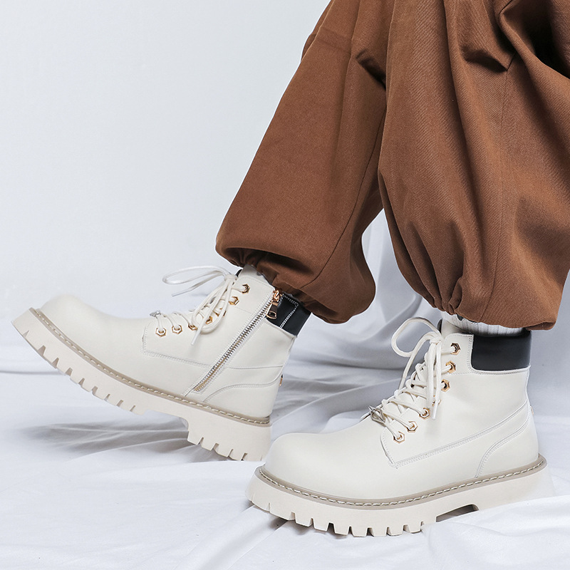 플러스 사이즈 남성 패션 파티 연회 드레스 플랫폼 부츠 - Leatherwork Boots 리뷰 및 가격