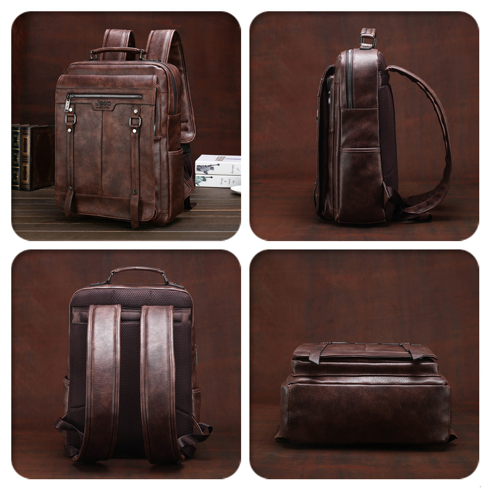 지프 불루오 남성 가죽 백팩 비즈니스 노트북 가방 빈티 - Leather Work Rucksack Mens 리뷰 및 가격