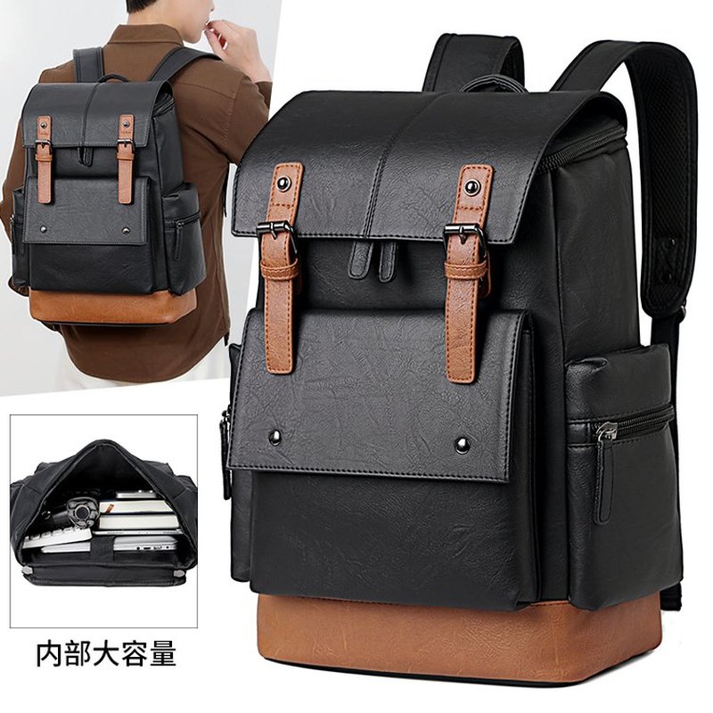 뉴 빈티지 남성용 가죽 백팩 대용량 15.6인치 노트북 - Vintage Leatherwork 리뷰 및 가격
