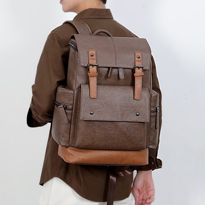 뉴 빈티지 남성용 가죽 백팩 대용량 15.6인치 노트북 - Vintage Leatherwork 리뷰 및 가격