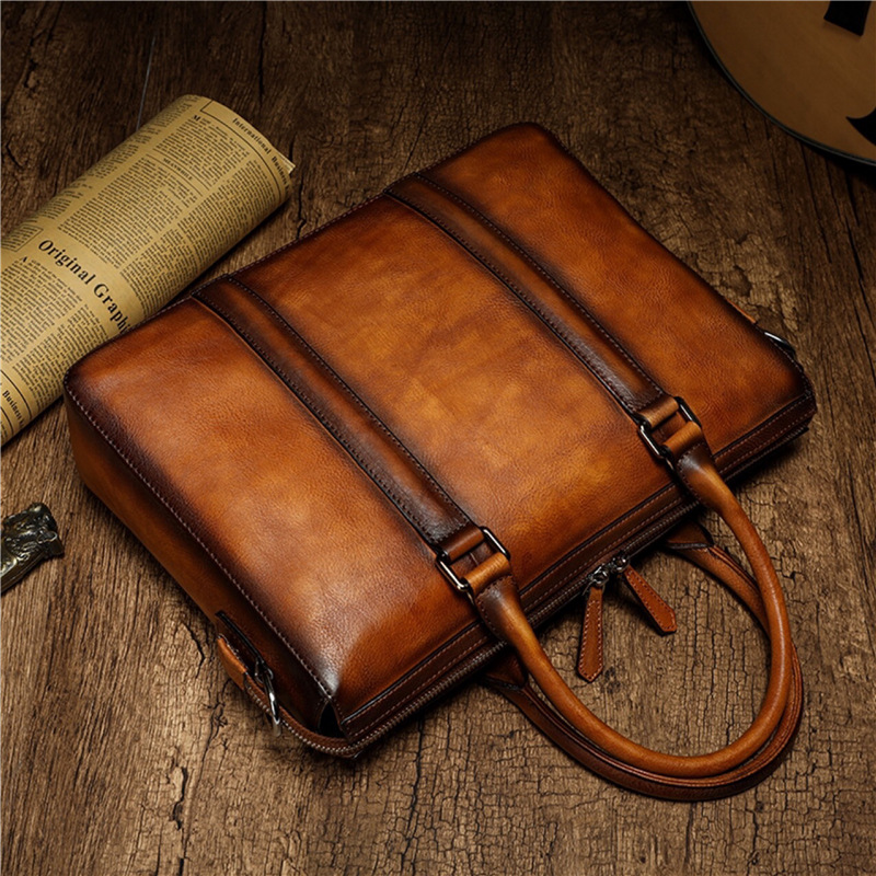 예티즈 비즈니스 최고급 가죽 서류 가방 |   14인치 - Vintage Leatherwork 리뷰 및 가격