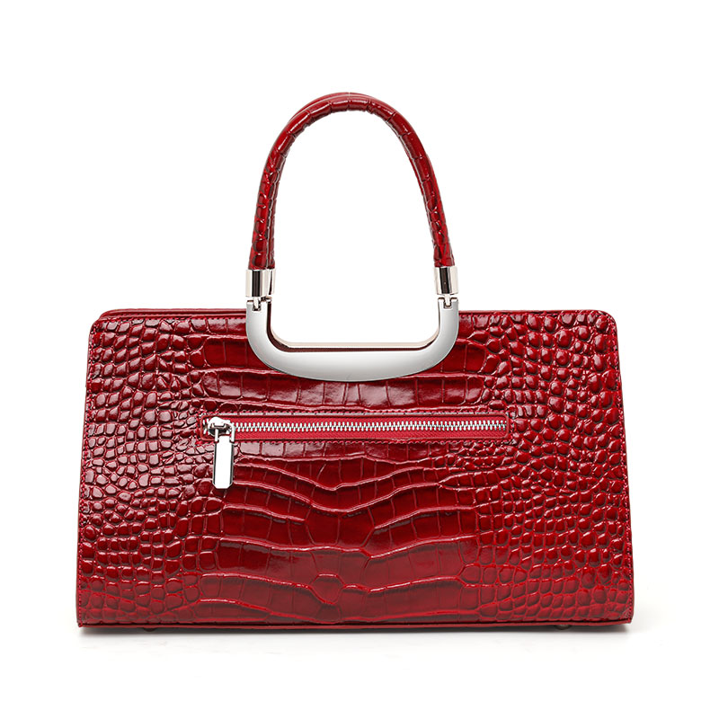 진짜 소가죽 악어 무늬 여성 핸드백, 대형 탑 핸들 사 - Leather Work Handbags For Women 리뷰 및 가격