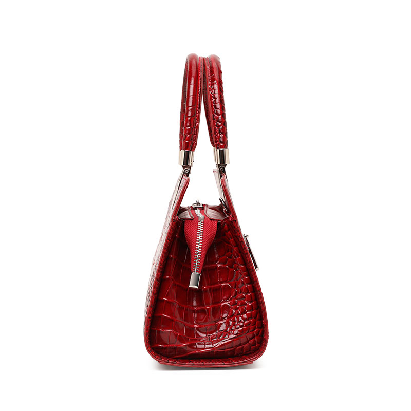 진짜 소가죽 악어 무늬 여성 핸드백, 대형 탑 핸들 사 - Leather Work Handbags For Women 리뷰 및 가격