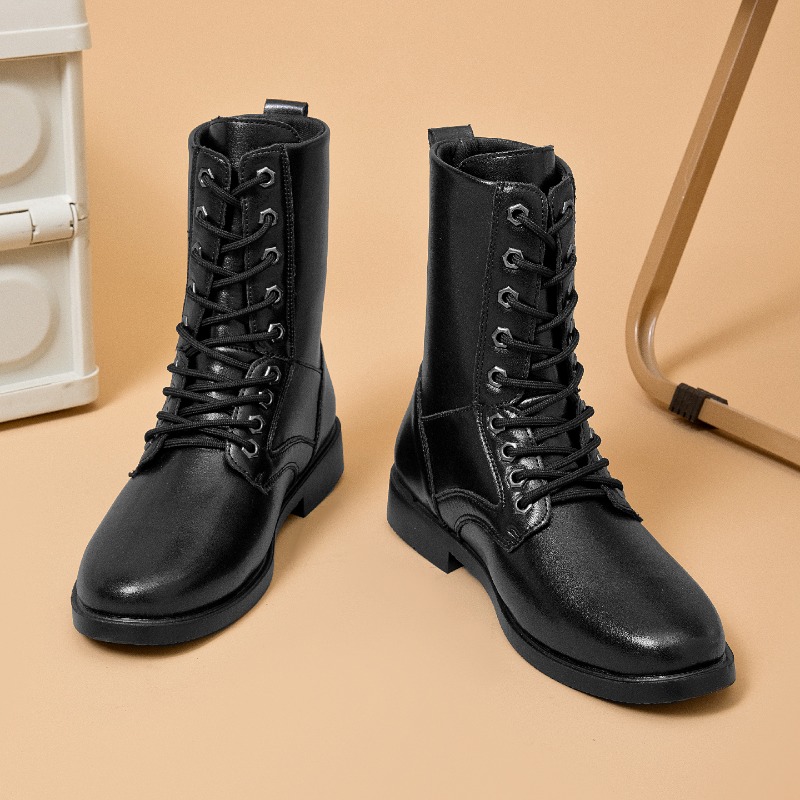 하이탑 가죽 부츠 아웃도어 전술 전투 부츠 남성용 보안 - Leatherwork Boots 리뷰 및 가격
