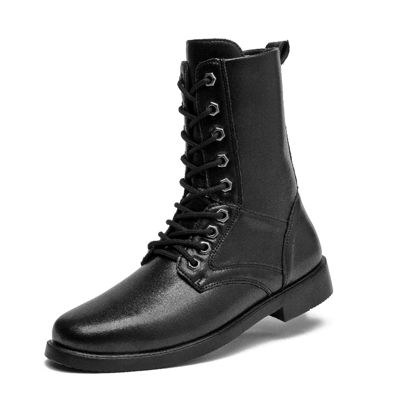 하이탑 가죽 부츠 아웃도어 전술 전투 부츠 남성용 보안 - Leatherwork Boots 리뷰 및 가격