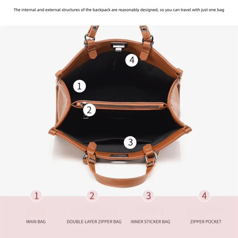 여성 대용량 토트 백 PU 가죽 회전 잠금 핸드백 숙녀 - Leather Work Handbags For Women 리뷰 및 가격