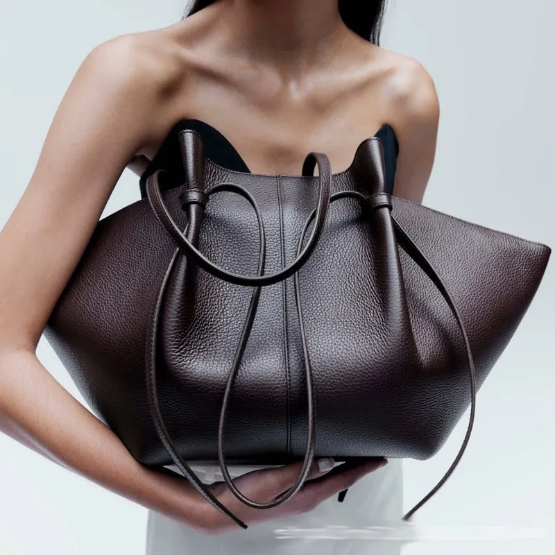 여성 가죽 숄더백 덤플링 퍼스 호보 핸드백 대용량 토트 - Leather Work Handbags For Women 리뷰 및 가격