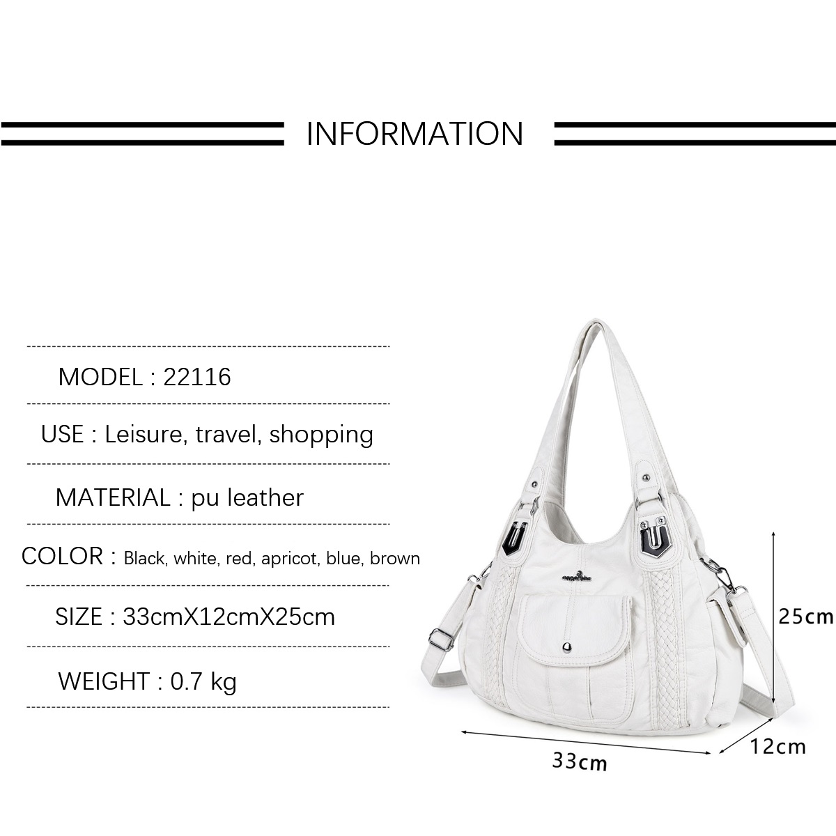 엔젤 키스 여성 호보 핸드백, 부드러운 워싱 가죽 멀티 - Leather Work Handbags For Women 리뷰 및 가격