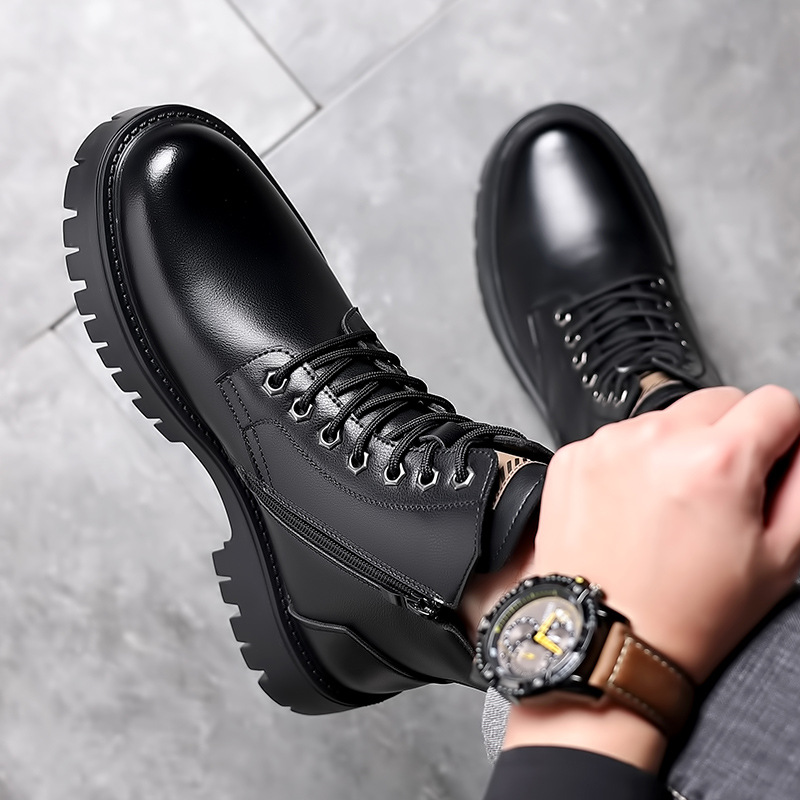 남성 클래식 정품 가죽 부츠 가을 겨울 방수 따뜻한 플 - Leatherwork Boots 리뷰 및 가격