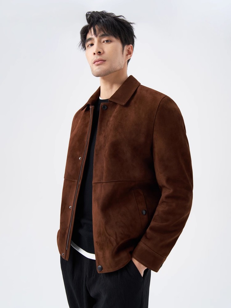 최고 품질 천연 진짜 스웨이드 가죽 자켓 비즈니스 캐주 - Leather Work For Kids 리뷰 및 가격