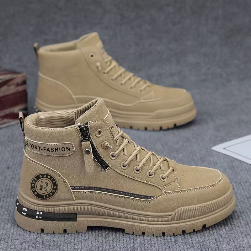 남성 레트로 하이탑 워크 부츠 가을 내구성 하이킹 등산 - Leatherwork Boots 리뷰 및 가격