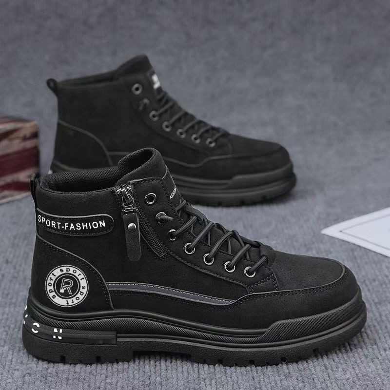 남성 레트로 하이탑 워크 부츠 가을 내구성 하이킹 등산 - Leatherwork Boots 리뷰 및 가격