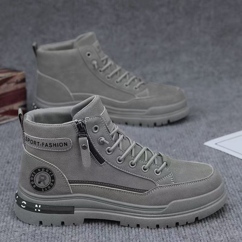 남성 레트로 하이탑 워크 부츠 가을 내구성 하이킹 등산 - Leatherwork Boots 리뷰 및 가격