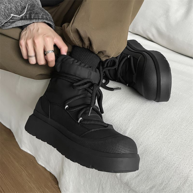 디자이너 신상 남성용 스노우 부츠 겨울용 하이탑 앵클  - Leatherwork Boots 리뷰 및 가격