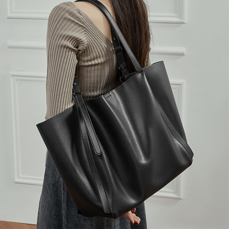 HIFASHION 대형 소프트 천연 가죽 작업용 토트백 - Leather Work Handbags For Women 리뷰 및 가격