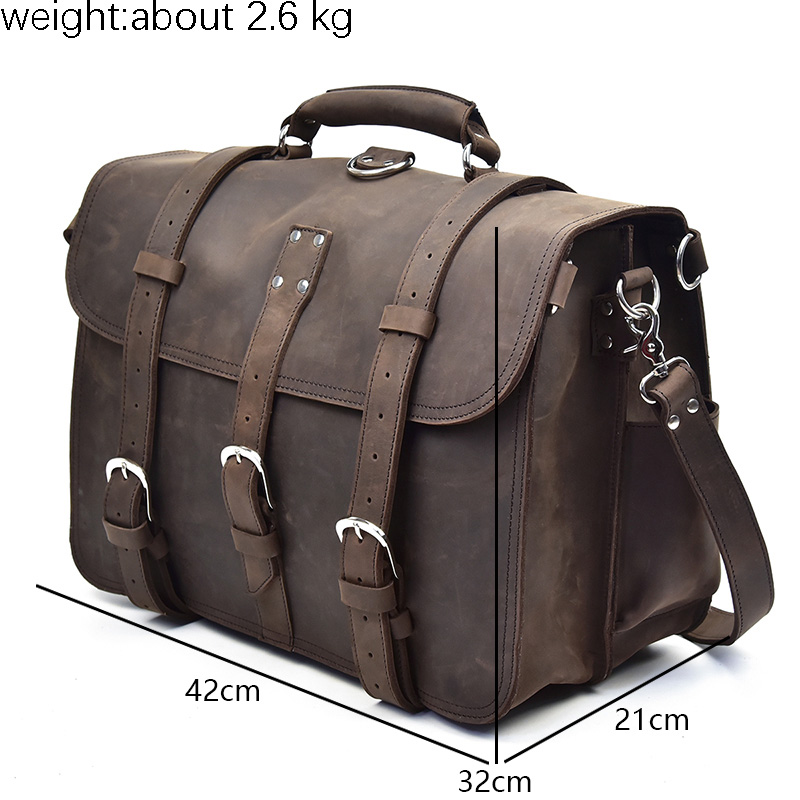 두꺼운 미친 말 가죽 노트북 배낭, 대용량 정품 가죽  - Leather Work Rucksack Mens 리뷰 및 가격