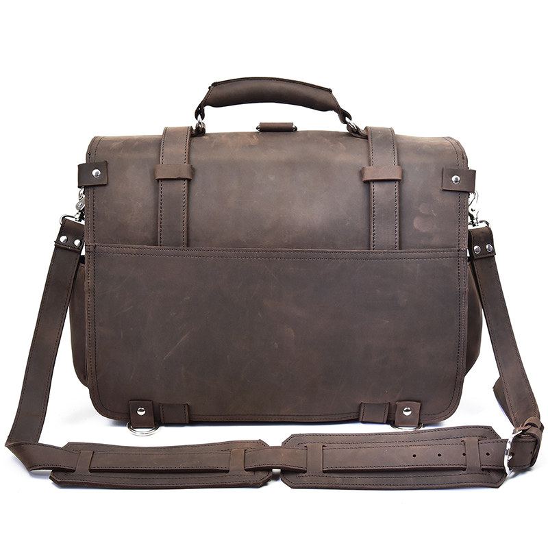 두꺼운 미친 말 가죽 노트북 배낭, 대용량 정품 가죽  - Leather Work Rucksack Mens 리뷰 및 가격